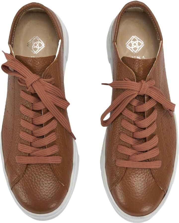 DESA Sneakers Leer Bruin Vrouwen Schoenpunt: Nez rond - Foto 3