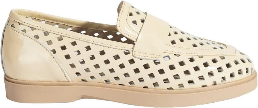 DESA Lage schoen Imitatieleer Beige Vrouwen Schoenpunt: Nez carré - Foto 5