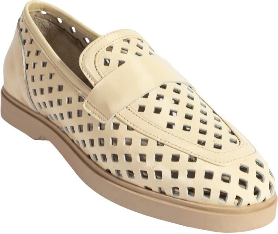 DESA Lage schoen Imitatieleer Beige Vrouwen Schoenpunt: Nez carré - Foto 2