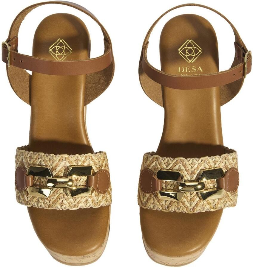 Desa Sandaal 'Keilsandalen' bruin - Foto 3