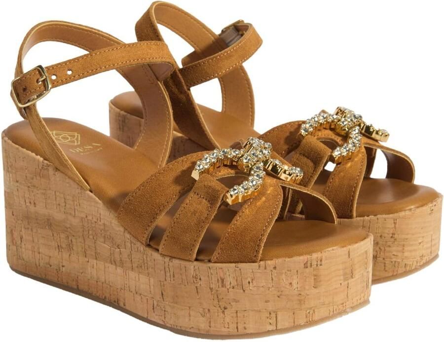 DESA Sandalen Suède Bruin Vrouwen Schoenpunt: Nez ouvert - Foto 4