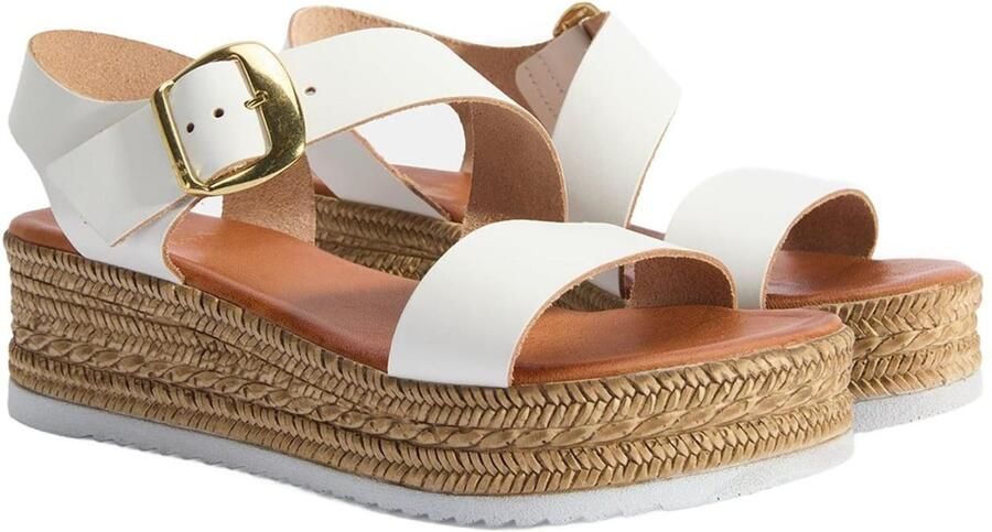 Desa Sandaal 'Keilsandalen' wit