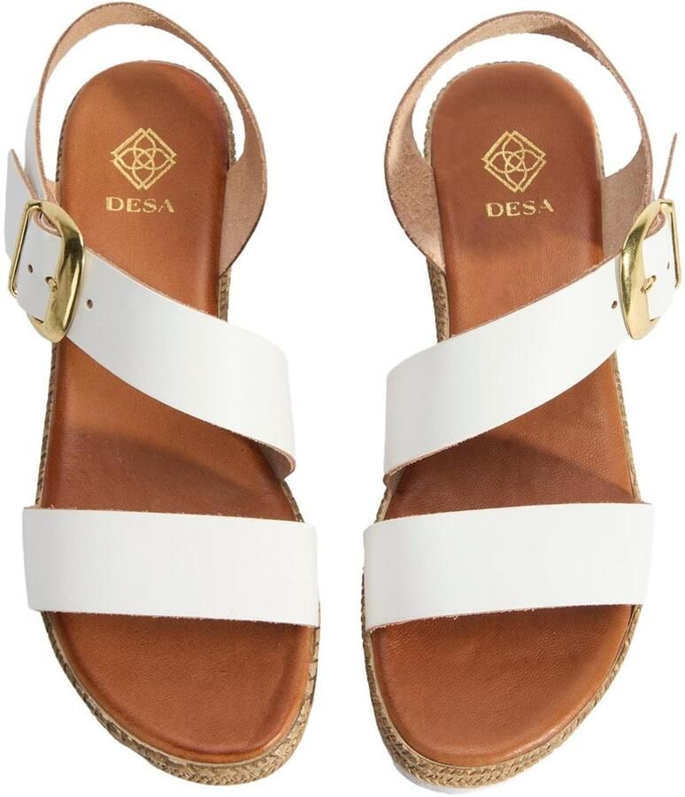 Desa Sandaal 'Keilsandalen' wit - Foto 2