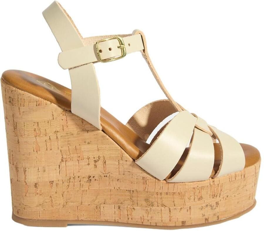 DESA Sandalen Leer Wit Vrouwen Schoenpunt: Nez ouvert - Foto 3