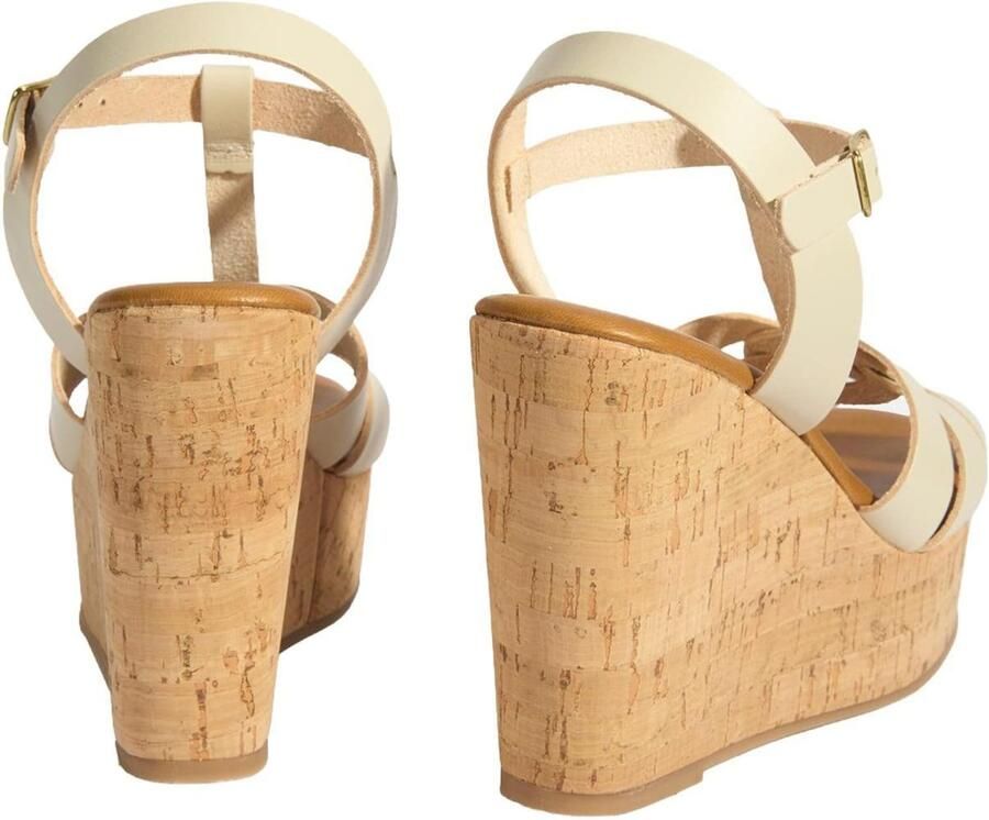 DESA Sandalen Leer Wit Vrouwen Schoenpunt: Nez ouvert - Foto 5