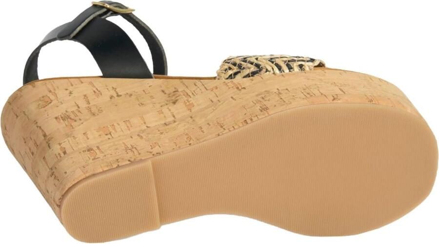 DESA Sandalen Leer Zwart Vrouwen Schoenpunt: Nez ouvert - Foto 6