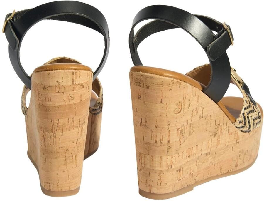 DESA Sandalen Leer Zwart Vrouwen Schoenpunt: Nez ouvert - Foto 5