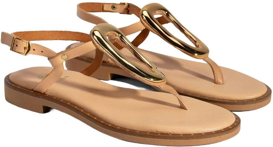 Desa Sandaal 'Pantoletten' beige
