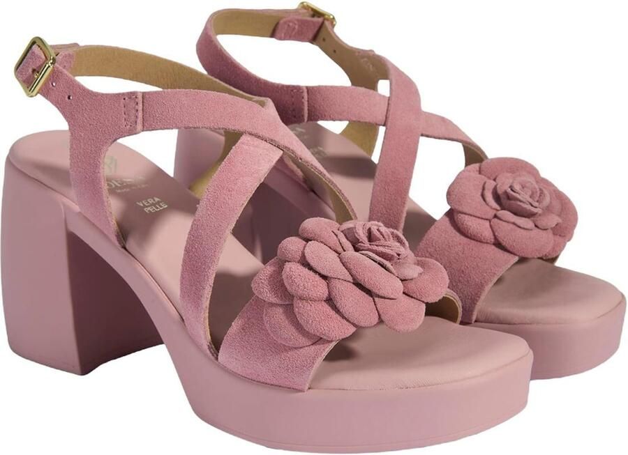 DESA Sandalen Suède Roze Vrouwen Schoenpunt: Nez ouvert - Foto 2