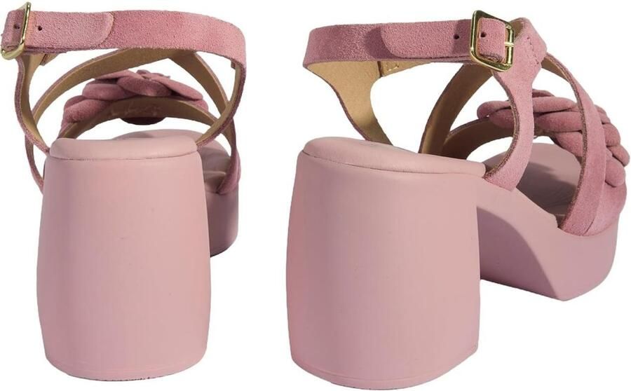 DESA Sandalen Suède Roze Vrouwen Schoenpunt: Nez ouvert - Foto 5