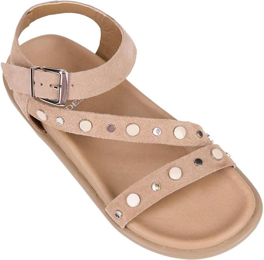 DESA Sandalen Suède Beige Vrouwen Schoenpunt: Nez ouvert - Foto 3