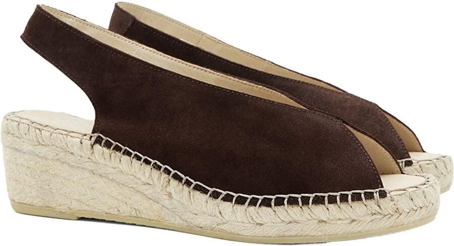 DESA Sandalen Suède Bruin Vrouwen Schoenpunt: Nez ouvert