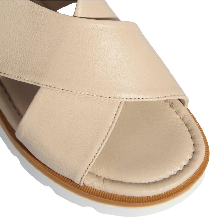 DESA Sandalen Leer Lichtbruin Vrouwen Schoenpunt: Nez ouvert - Foto 2