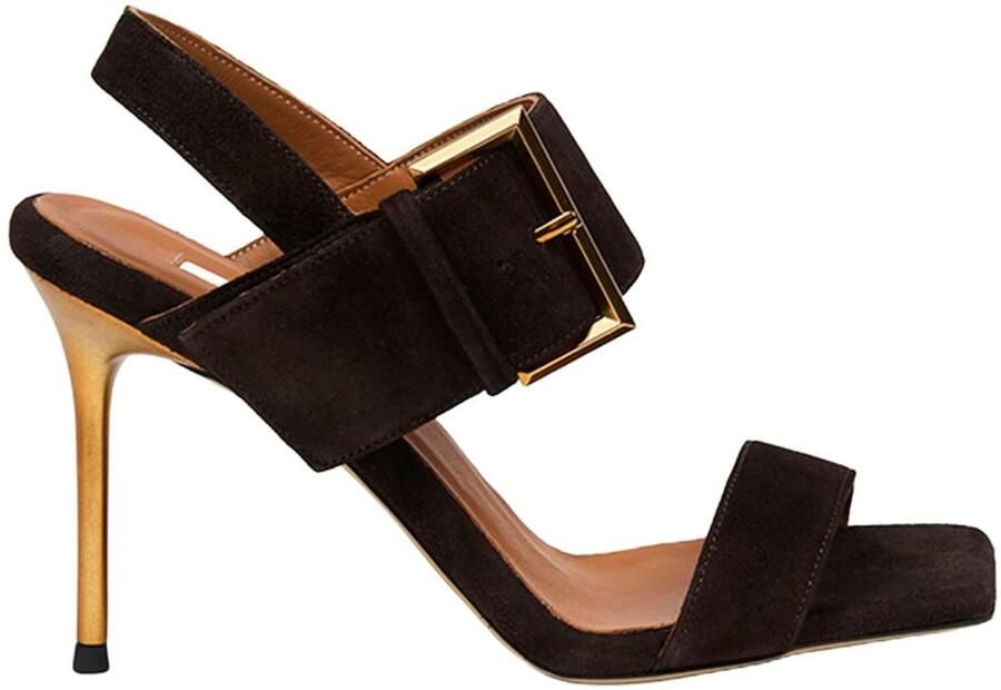 Desa Sandalen met riem 'Abendsandalen' bruin - Foto 5