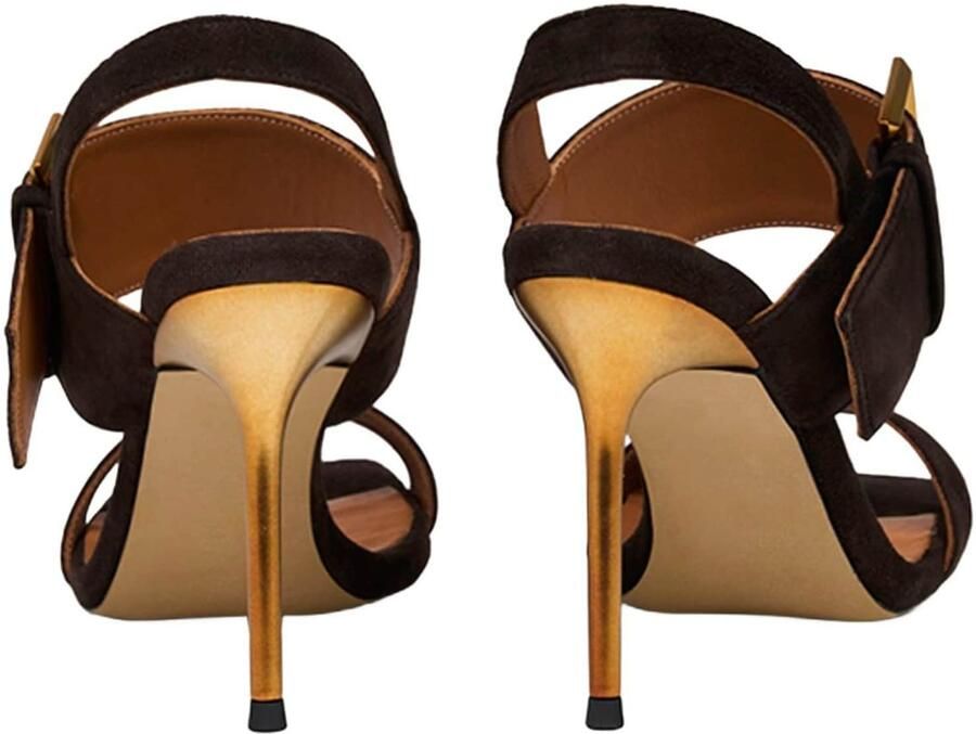 Desa Sandalen met riem 'Abendsandalen' bruin - Foto 3