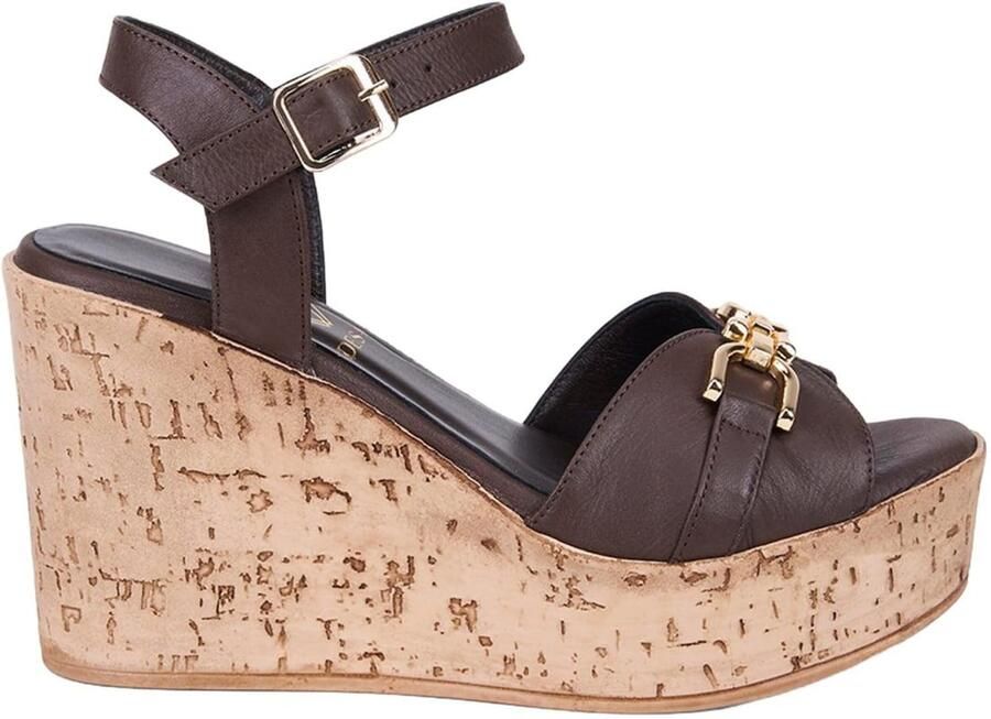 Desa Teenslipper 'Keilsandalen' bruin - Foto 4