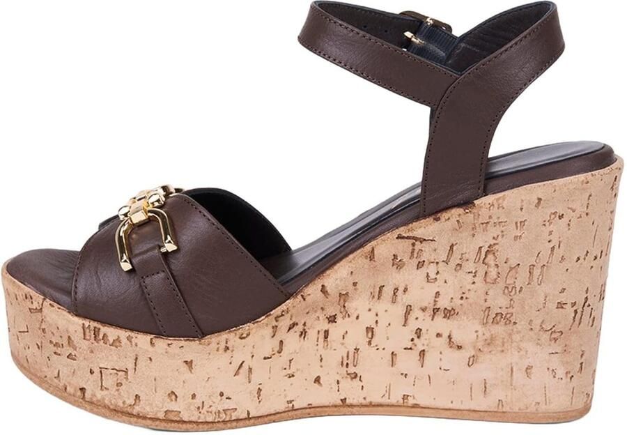 Desa Teenslipper 'Keilsandalen' bruin - Foto 5
