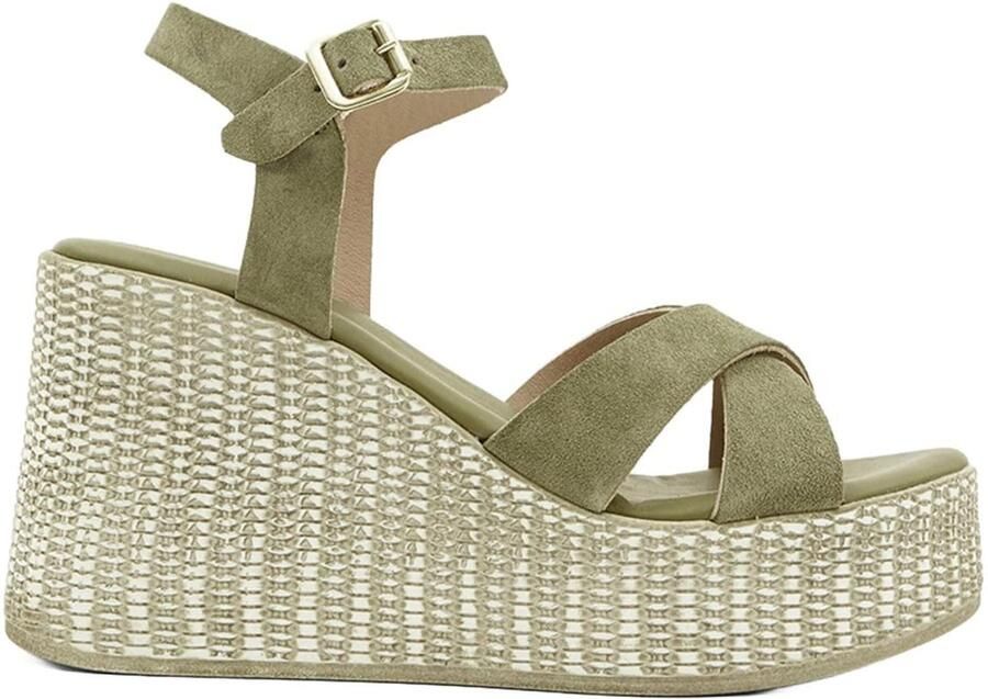 DESA Sandalen Suède Groen Vrouwen Schoenpunt: Nez ouvert - Foto 2