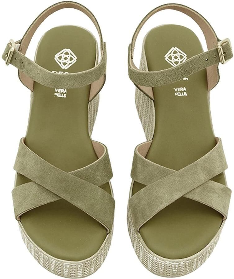 DESA Sandalen Suède Groen Vrouwen Schoenpunt: Nez ouvert - Foto 5