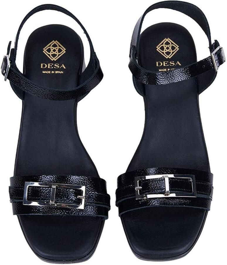 DESA Sandalen Leer Donkerblauw Vrouwen Schoenpunt: Nez ouvert - Foto 3