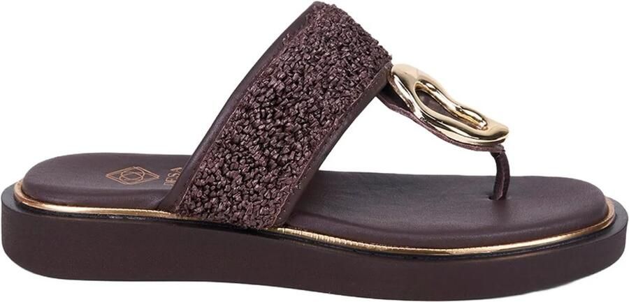 Desa Teenslipper 'Zehenstegsandalen' bruin - Foto 4