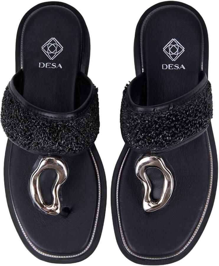 Desa Teenslipper 'Zehenstegsandalen' zwart - Foto 2