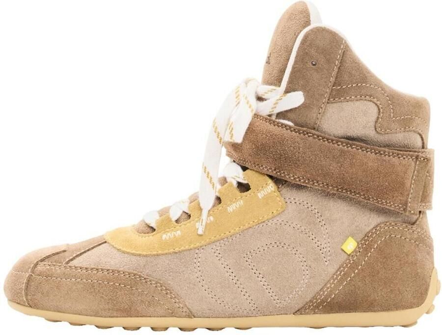 Desigual Sneakers hoog bruin lichtbruin