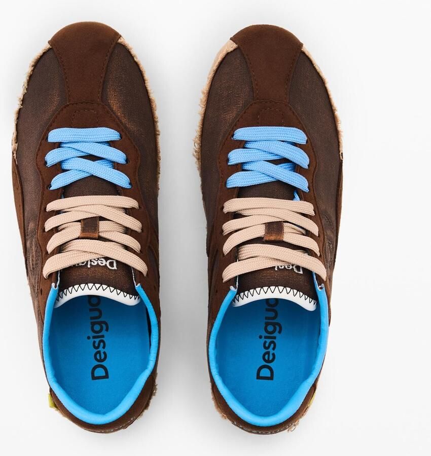 Desigual Sneakers laag beige bruin - Foto 2