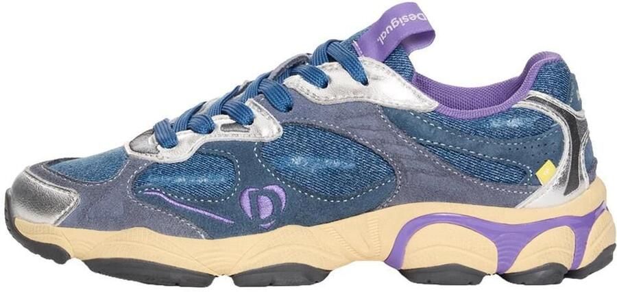 Desigual Sneakers laag blauw gemengde kleuren