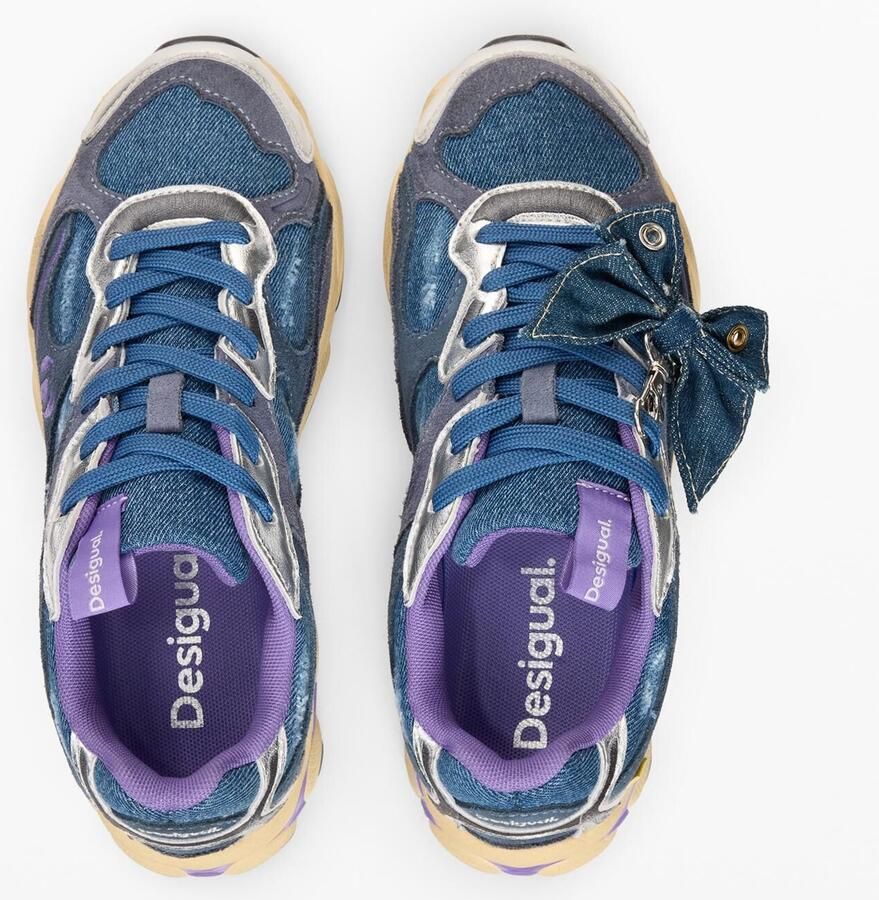 Desigual Sneakers laag blauw gemengde kleuren - Foto 2