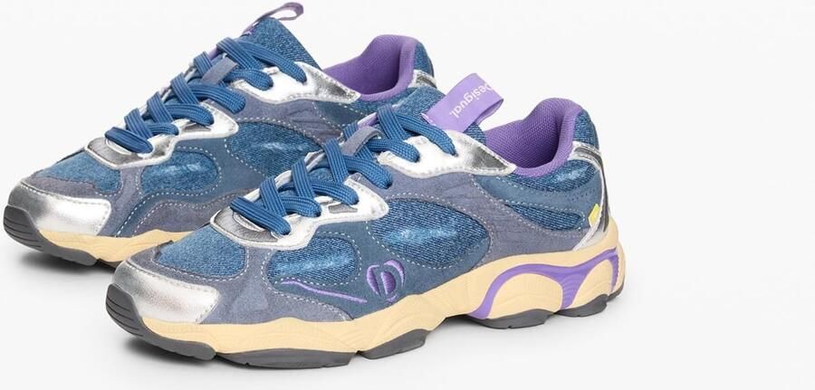Desigual Sneakers laag blauw gemengde kleuren - Foto 4