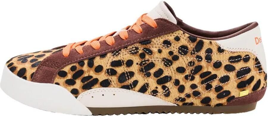 Desigual Sneakers laag bruin chocoladebruin wit