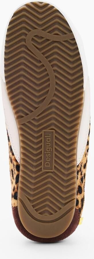 Desigual Sneakers laag bruin chocoladebruin wit - Foto 4