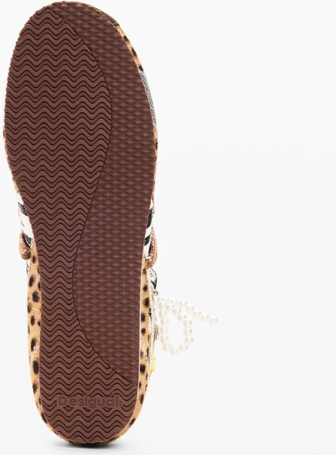 Desigual Sneakers laag bruin pueblo zwart zilver - Foto 4