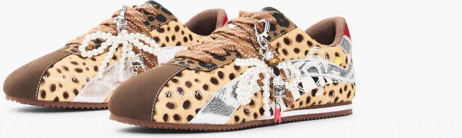 Desigual Sneakers laag bruin pueblo zwart zilver - Foto 5