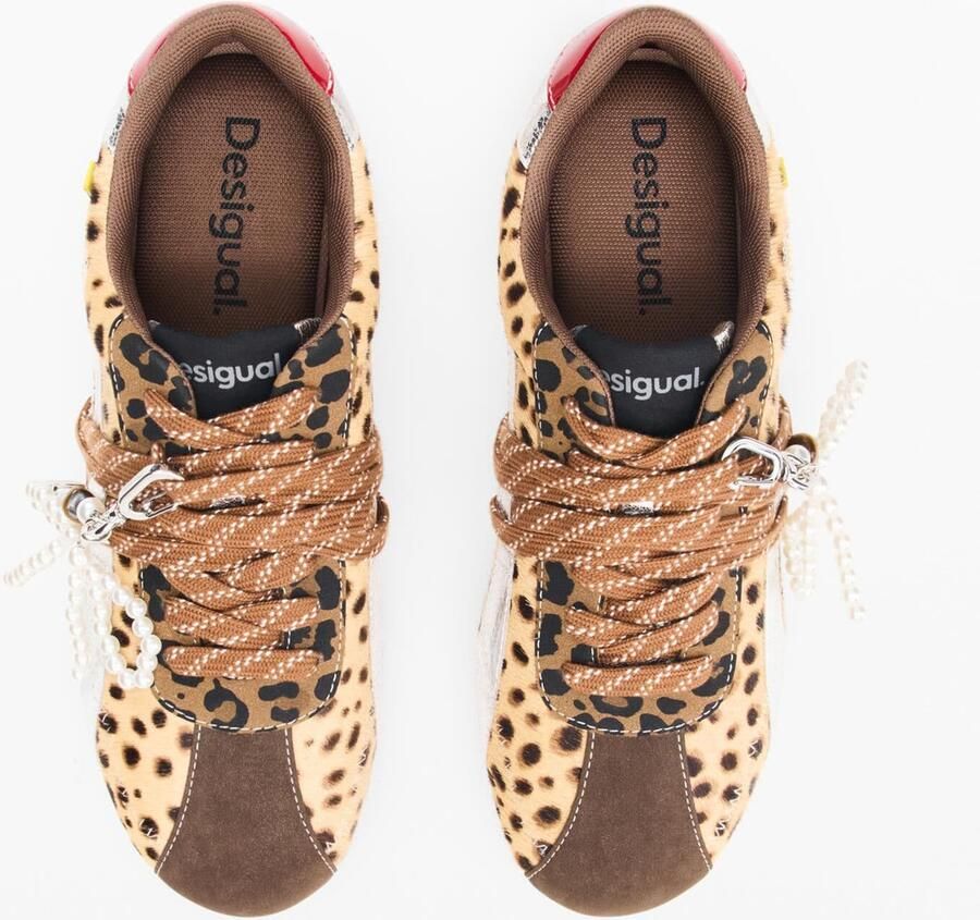 Desigual Sneakers laag bruin pueblo zwart zilver - Foto 2