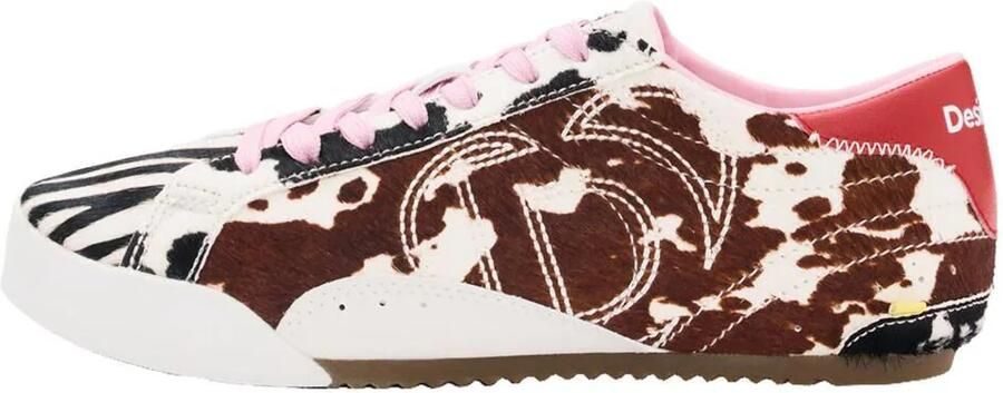 Desigual Sneakers laag bruin wit