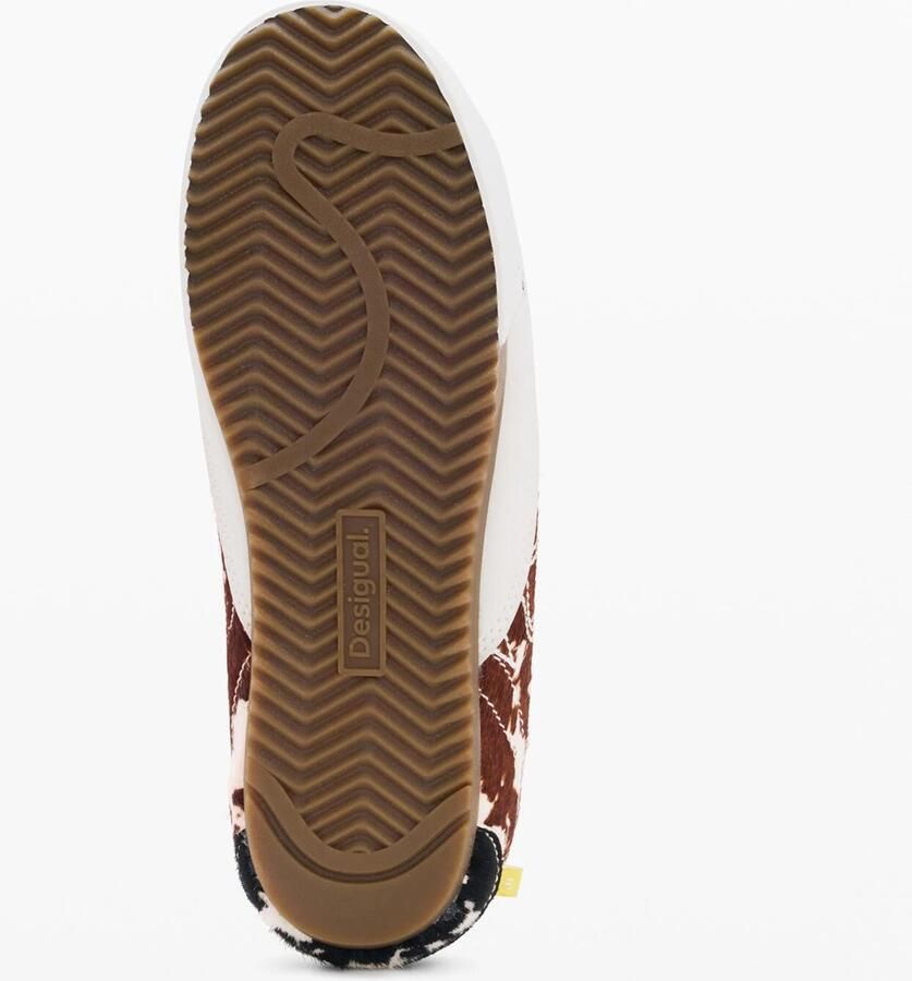 Desigual Sneakers laag bruin wit - Foto 3