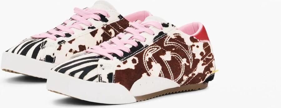 Desigual Sneakers laag bruin wit - Foto 4