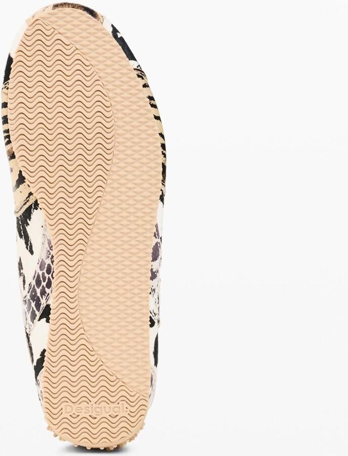 Desigual Sneakers laag camel chocoladebruin zwart wit - Foto 4