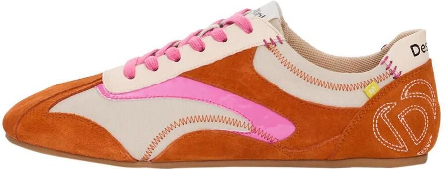 Desigual Sneakers laag lichtbeige donkeroranje lichtroze