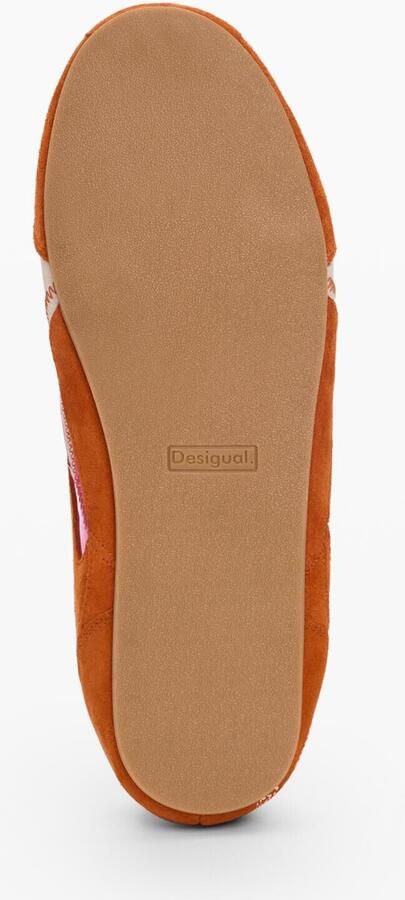 Desigual Sneakers laag lichtbeige donkeroranje lichtroze - Foto 4