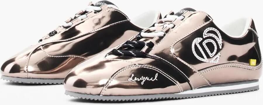 Desigual Sneakers laag lichtroze zwart - Foto 5