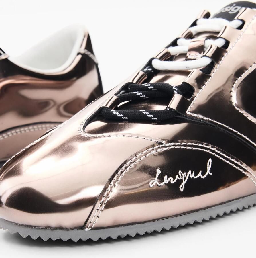 Desigual Sneakers laag lichtroze zwart - Foto 2