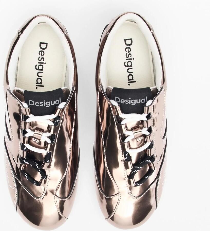 Desigual Sneakers laag lichtroze zwart - Foto 3