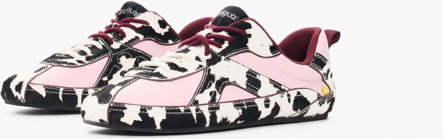 Desigual leren sneakers met dierenprint meerkleurig - Foto 2