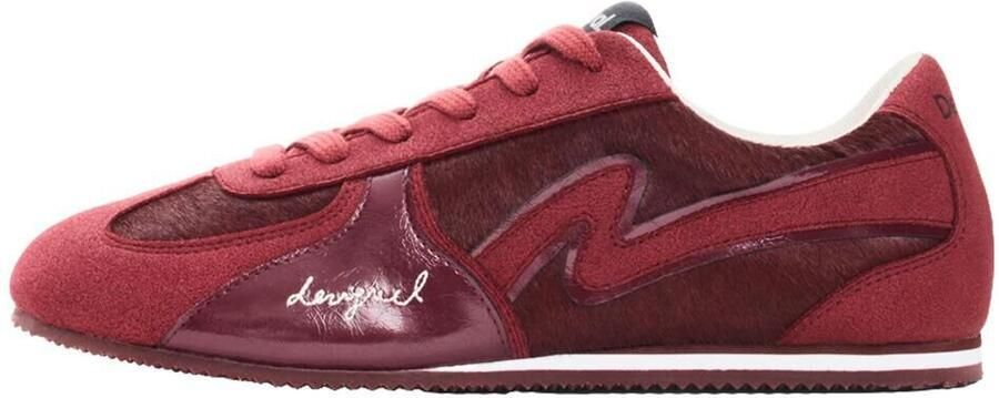 Desigual Sneakers laag rood donkerrood wit