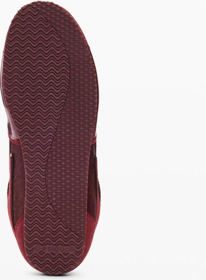 Desigual Sneakers laag rood donkerrood wit - Foto 4