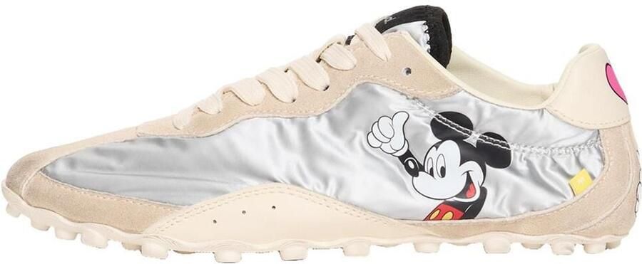 Desigual Sneakers laag beige zwart zilver