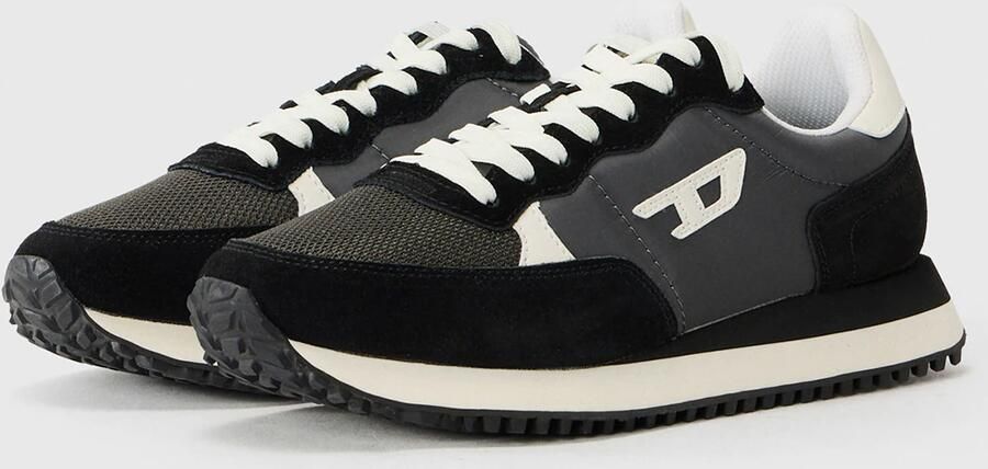 DIESEL Sneakers laag 'D-LIGHT' donkergrijs zwart wit - Foto 5